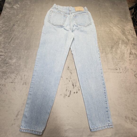 Vintage Moda Intl Jeans Womens 6 Petite Slim Light Wash USA Classic 90s Denim - Picture 9 of 10